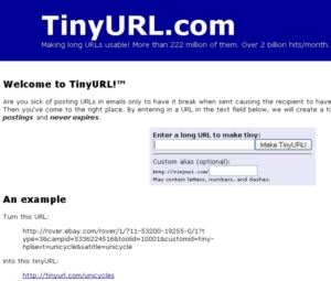 Kurz-URLs als Marketing-Tool (Foto: tinyurl.com)