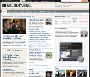 Das Wall Street Journal will Micropayments für Online-Inhalte einführen (Foto: online.wsj.com)
