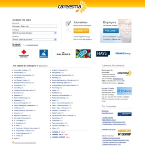 Screenshot Homepage http://www.careesma.at
