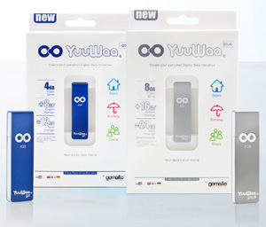 Ein Blick auf die YuuWaa-USB-Sticks (Fotto: Gemalto)