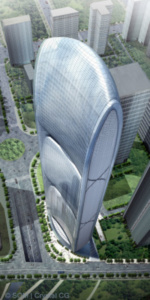 Weltmeister in Sachen Energieeffizienz: der Pearl River Tower (Bild: SOM/Crystal CG)