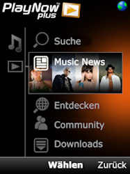 PlayNow plus bietet Zugriff auf über drei Mio. Songs (Foto: Sony Ericsson) PlayNow plus bietet Zugriff auf über drei Mio. Songs (Foto: Sony Ericsson)