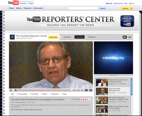 Journalistenlegende Bob Woodward im Reporters' Center von YouTube (Foto: youtube.com)