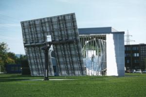 Der Solarofen des PSI konzentriert Sonnenstrahlung bis zu 5.000-fach (Foto: PSI)