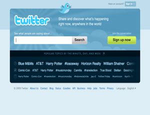 Die Twitter-Homepage erstrahlt in neuem Design (Foto: twitter.com)