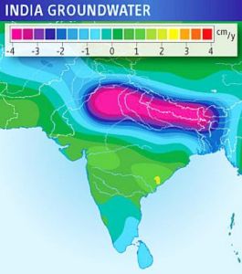 In Nordindien sinkt das Grundwasser jährlich (Bild: National Geophysical Research Institute/Tiwari)
