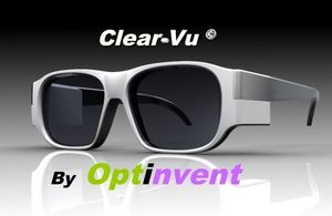 Konzeptillustration: Unauffliges HMD (Foto: opinvent.com)