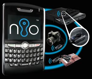 nio: Software am Handy und Bluettoth-Tags an Wertgegenständen (Foto: TenBu) nio: Software am Handy und Bluettoth-Tags an Wertgegenständen (Foto: TenBu)