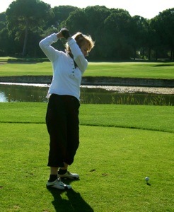 Abschlag: Fujitsu macht Handy zum Trainer (Foto: aboutpixel.de, Rainer Sturm)