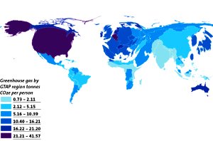 Der CO2-Ausstoß durch Konsum ist weltweit ungleich verteilt (Bild: Stockholm Environment Institute)