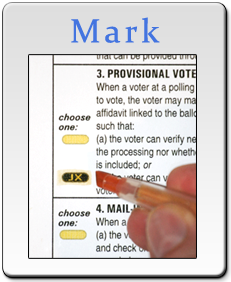 Scantegrity: Ankreuzen zeigt Verifizierungs-Code (Foto: scantegrity.org)