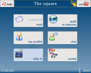 Desktop des Senioren-PCs SimplicITy (Foto: eldy.com)