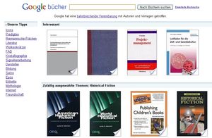 Geschützte deutsche Bücher nicht mehr im Katalog (Foto: Google)