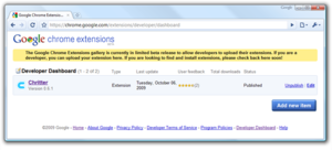 Chrome Extensions: Entwickler können Upload starten (Foto: Google)