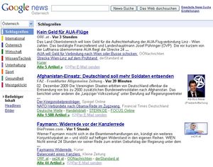 Google News bietet Zeitungen Beschränkungsmöglichkeiten (Foto: google.com)