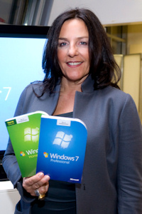 Petra Jenner bei der Präsentation von Windows 7 im November (Foto: fotodienst.at/Rauchenberger)