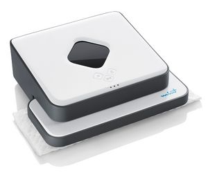 Wischroboter im Quadrat gegen den Staub (Foto: Evolution Robotics)