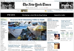 New York Times im Web bald kostenpflichtig (Foto: nytimes.com) New York Times im Web bald kostenpflichtig (Foto: nytimes.com)