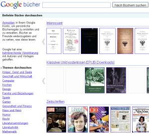 Google Books stößt erneut auf Kritik (Foto: google.com)