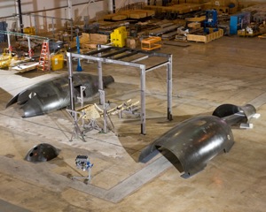 UAV Phantom Eye: Jetzt wird es zusammengebaut (Foto: Boeing)