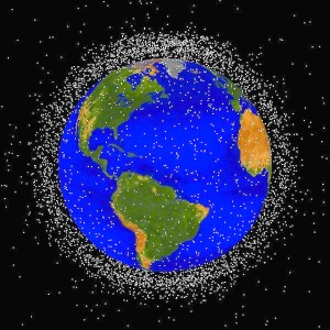 Die Raumfahrt hat bisher viel Müll im All gelassen (Foto: Wikimedia Commons)