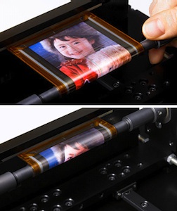 Sonys aufrollbares OLED-Display (Foto: sony.net)
