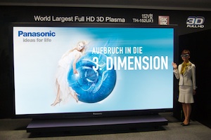 Fernseher XXL: Plasma-Gerät für große 3D-Unterhaltung (Foto: panasonic.de)