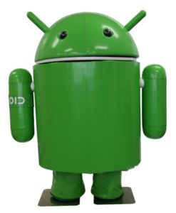 Android-Roboter: Maskottchen für und mit Google-Betriebssystem (Foto: rt-net.jp)