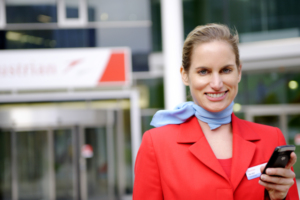 Austrian Airlines Mitarbeiter schätzen die Vorteile von BlackBerry.