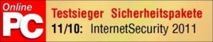 Online PC-Testsieger: G Data InternetSecurity 2011