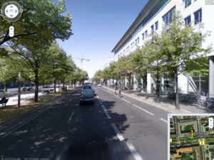 Street View Unter den Linden, Berlin: Auf dem Weg zum Brandenburger Tor (Foto: Google)