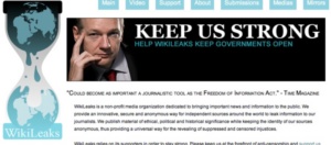 Wikileaks-Website: Im Internet formiert sich Protest (Foto: wikileaks.com)