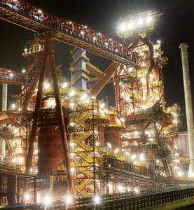CSA-Hochofen: Werk soll jährlich fünf Mio. Tonnen Stahl produzieren (Foto: thyssenkrupp.de)