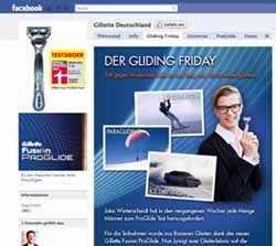 Facebook-Seite zur Kampagne von Gillette