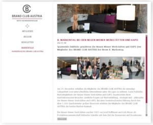 BRAND CLUB AUSTRIA - Neue Website