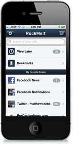 RockMelt am iPhone: Ideale Ergäzung zum Desktop-Browser (Foto: rockmelt.com)