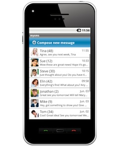 mysms für Android: Einfachere Kurznachrichten für alle (Foto: mysms.com) mysms für Android: Einfachere Kurznachrichten für alle (Foto: mysms.com)