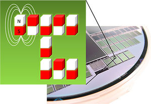 Schaltkreise aus Stabmagneten: Das spart Energie (Foto: UC Berkeley, Bokor Lab) 