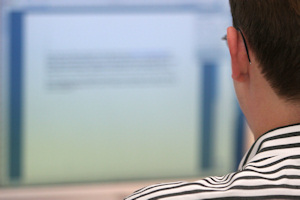 Vor dem PC: Beratung erfolgt via Internet (Foto: fotodienst.at/A. Rauchenberger)