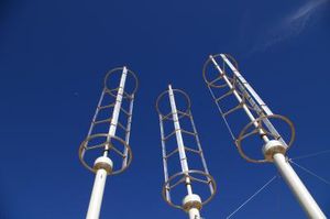 Vertikale Windturbinen: Machen Windparks effizienter (Foto: John Dabiri/Caltech)
