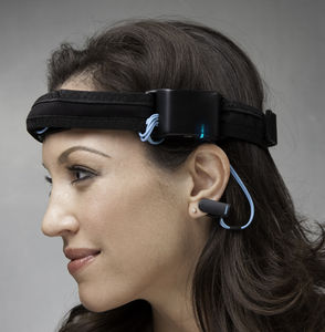 Sensorstirnband: Misst Gehrinwellen für Handy-App (Foto: neurosky.com)