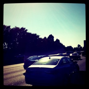 Autos im Stau: Biebers erster Upload (Foto: Justin Bieber/instagr.am)