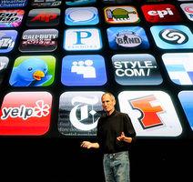 Apple-Chef Steve Jobs: Milliardengeschäft mit Apps (Foto: flickr.com, iStore G.)