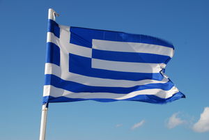 Fahne: Griechenland bekämpft Sozialbetrug (Foto: pixelio.de/Manfred Nuding)