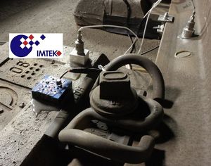 Generator: Umwandler liefert Energie aus Vibrationen (Foto: Imtek/M. Wischke)