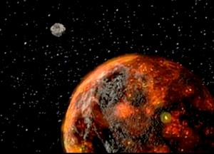 Meteorit vor Einschlag: Himmelskörper kamen mit DNA-Bausteinen (Bild: NASA)