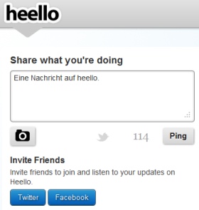 Heello: Technisch ausgereifter Twitter-Klon ohne Perspektive (Foto: heello.com)