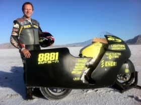 Paul Thede: Fuhr in den Bonneville Salt Flats zum Weltrekord (Foto: Race Tech)