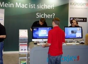 Kaspersky-Stand auf der IFA: Datenschutz wichtig (Foto: fotodienst.cc/Janiak)