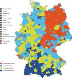 Deutschland in Clustern (Foto: Max-Planck-Institut für demographische Forschung)